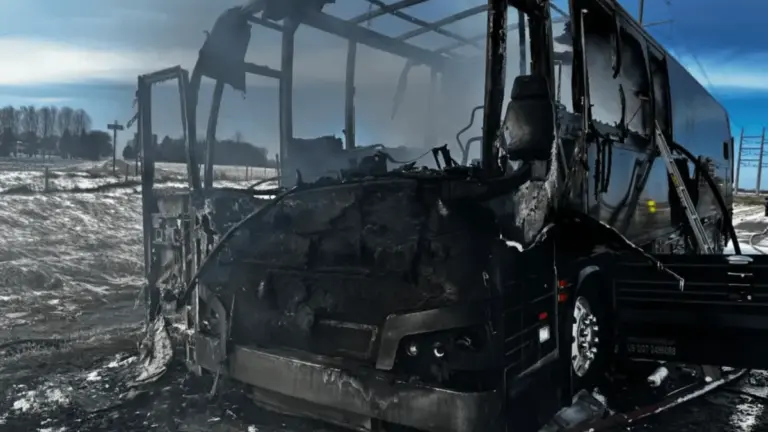 bert kreischer bus fire — US news