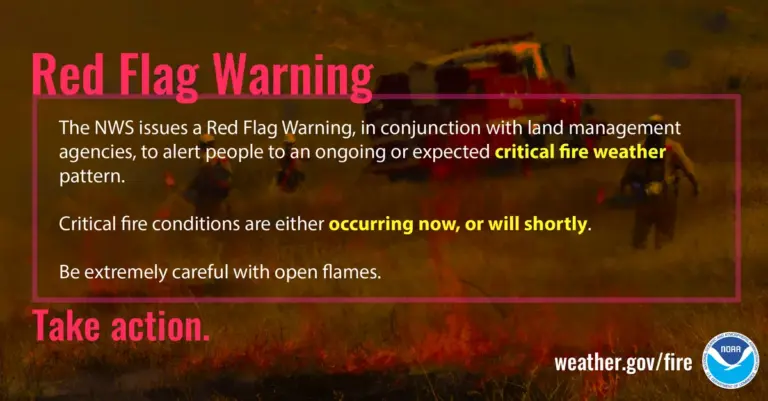 red flag warning — US news